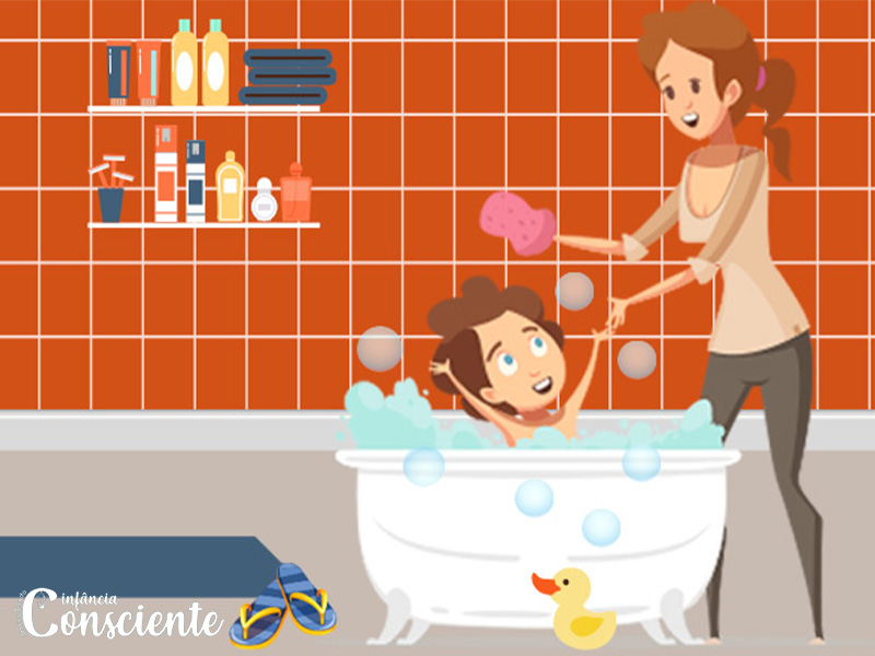 3 dicas para ajudar a criança a cooperar na hora do banho